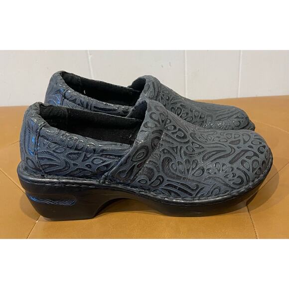 BOC Born Concept Clogs Peggy Paisley Womens Size 9/40.5 Blue Nurse‎ Slip On - Picture 1 of 5